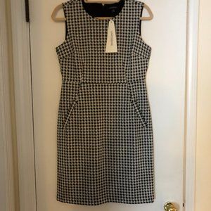 Beautiful Black and White Herringbone dress NWT